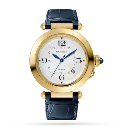 1:26 super orologi replica Orologio Cartier Pasha De Cartier 41 mm Movimento automatico Oro giallo 2 cinturini intercambiabili Pelle di alligatore WGPA0007