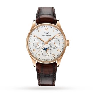 1:30 super orologi falsi IWC Portugieser Calendario Perpetuo 42 Alligatore IW344202