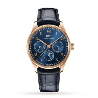 1:30 super orologi replica IWC Portugieser Calendario Perpetuo 42 Pelle IW344205