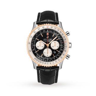 1:50 super orologi clone Breitling Navitimer Automatic B01 Cronografo 46 Orologio in pelle UB0127211B1P2