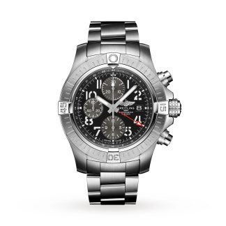 Migliori orologi replica UK Breitling Avenger Cronografo GMT 45 Orologio in acciaio inossidabile A24315101B1A1