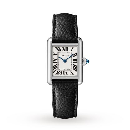 Migliori orologi replica UK Cartier Tank Must Modello Piccolo Movimento al quarzo Acciaio Pelle Vitello WSTA0042