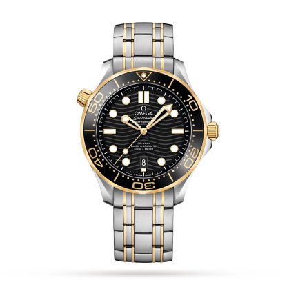 Migliori orologi replica UK Omega Seamaster Pro-Diver 300 Orologio da uomo placcato oro giallo O21020422001002