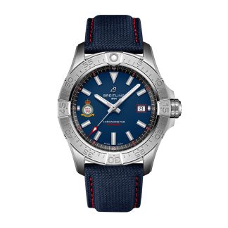 Migliori siti di repliche svizzere Breitling Avenger Red Arrows Edizione 60° Anniversario 42mm Orologio da uomo in pelle di vitello blu A173281A1C1X1