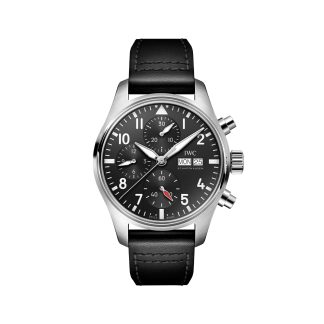 Migliori siti di repliche svizzere IWC Pilot Chronograph 41mm Orologio da uomo in pelle di vitello IW388111