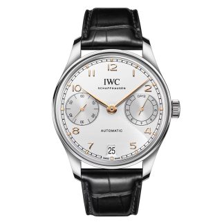 Migliori siti di repliche svizzere IWC Portugieser Automatic 42 Argento Moon Alligator IW501701