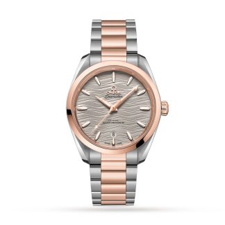 Migliori siti di repliche svizzere Omega Aqua Terra 150M Co-Axial Master Chronometer Ladies 38mm 18ct Rose Gold O22020382006001