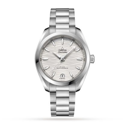 Migliori siti di repliche svizzere Omega Seamaster Aqua Terra Co-Axial Master Chronometer 34mm Orologio da donna in acciaio O22010342002002