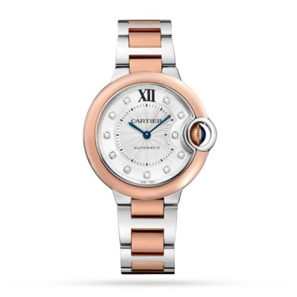 Migliori siti di repliche svizzere Orologio Cartier Ballon Bleu De Cartier 33 mm Movimento meccanico a carica automatica Acciaio e oro rosa Acciaio e oro rosa W3BB0021