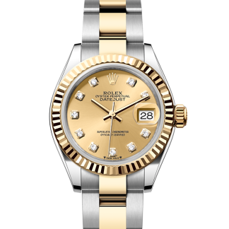 Orologi Replica vs. reali Rolex Lady-Datejust Ostrica e oro giallo M279173-0012