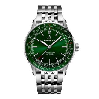 Orologi svizzeri replica donna Breitling Navitimer Automatic 41mm Orologio Uomo Verde Acciaio Inox A17329371L1A1