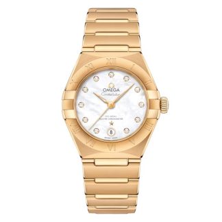 Orologi svizzeri replica donna Omega Constellation 29mm Oro giallo su oro giallo 18ct Oro giallo O13150292055002