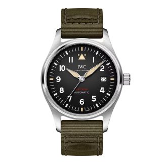 Orologi svizzeri replica economici IWC Pilot Automatic Spitfire 39mm Orologio Uomo Tessuto Nero IW326805