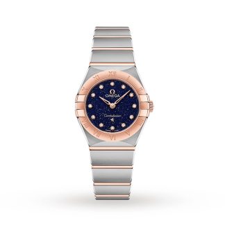 Orologi svizzeri replica prezzi Omega Constellation 25mm Orologio da donna in acciaio inossidabile e oro rosa 18ct O13120256053002