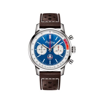 Orologi svizzeri replica uomo Breitling Top Time B01 Classic Cars Shelby Cobra 41mm Orologio da uomo in pelle di vitello AB01763A1C1X1