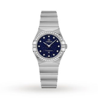 Orologi svizzeri replica uomo Omega Constellation 25mm Orologio da donna in acciaio inossidabile O13115256053001