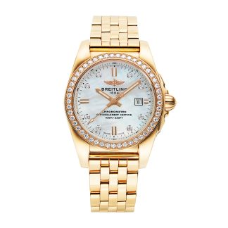 Replica orologi vs reale Breitling Galactic Orologio da donna al quarzo in oro rosa 18ct H7234853/A792