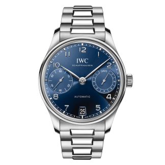 Replica orologi vs reale IWC Portugieser Automatic 42 Blu in acciaio inossidabile IW501704