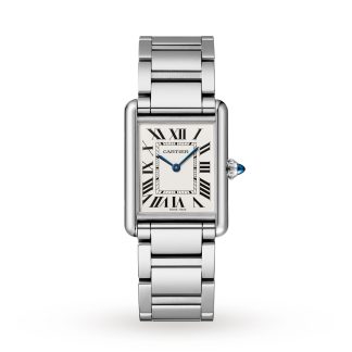 acquistare designer Cartier Tank Must Grande Modello Movimento al quarzo Acciaio 33