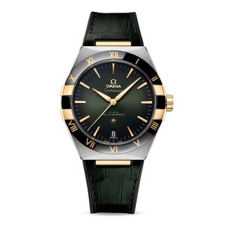 acquistare designer Omega Constellation Co-Axial Master Chronometer 41mm Orologio Uomo Pelle Verde O13123412110001