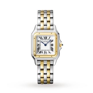 acquistare designer Orologio Cartier Panthère De Cartier Modello medio Movimento al quarzo Oro giallo Acciaio e oro giallo W2PN0007