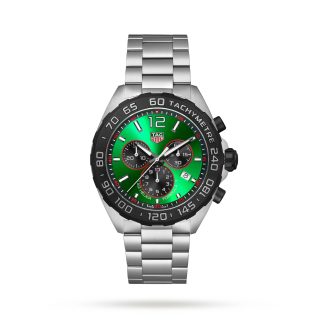 acquistare designer TAG Heuer Formula 1 Cronografo al quarzo 200M 43mm Orologio Uomo Verde Acciaio Inox CAZ101AP.BA0842