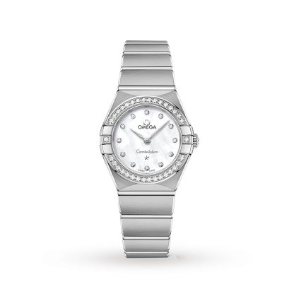 acquistare lusso Omega Constellation Manhattan 25mm Orologio da donna in acciaio inossidabile O13115256055001