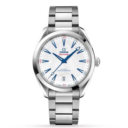 acquistare lusso Omega Seamaster Aqua Terra 150M Co-Axial Master Chronometer 41mm Pechino 2022 Acciaio inossidabile O52210412104001