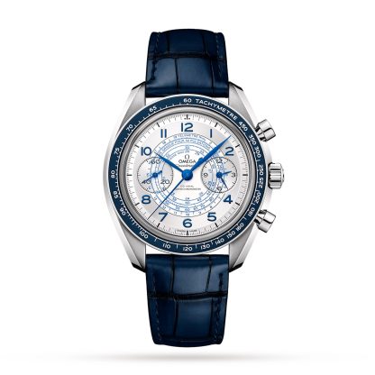 acquistare lusso Omega Speedmaster Chronoscope Co-Axial Master Chronometer Chronograph 43mm Pelle O32933435102001