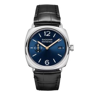 acquistare lusso Panerai Radiomir Quaranta Automatic 40mm Orologio Uomo Alligatore Blu PAM01571