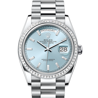 acquistare un designer Rolex Day-Date 36 platino e diamanti M128396TBR-0003