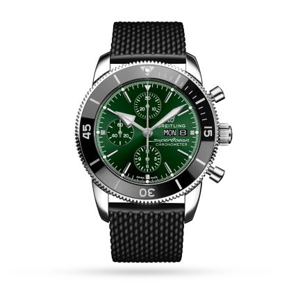 designer a buon mercato Breitling Superocean Heritage Chronograph 44 Orologio in acciaio inossidabile con cinturino in gomma A13313121L1S1