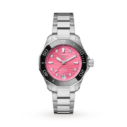 designer a buon mercato TAG Heuer Aquaracer Professional 300 36mm Orologio da donna in acciaio WBP231J.BA0618