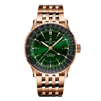 designer all'ingrosso Breitling Navitimer Automatic GMT 41mm Orologio Uomo Verde Acciaio Inox R32310251L1R1