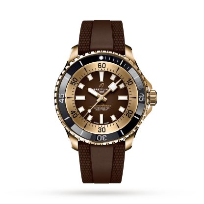 designer all'ingrosso Breitling Superocean Automatic 44 Bronze Orologio di gomma N17376201Q1S1