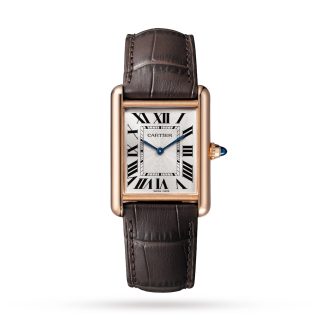 designer all'ingrosso Cartier Tank Louis Cartier Orologio Modello Grande Movimento Meccanico di Manifattura Con Carica Manuale Alligatore WGTA0011