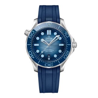 designer all'ingrosso Omega Seamaster Diver 300M Co-Axial Master Chronometer 42mm Gomma Blu Estate O21032422003002