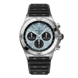 designer contraffatto Breitling Chronomat B01 Cronografo 42mm Uomo Orologio in gomma blu PB0134101C1S2