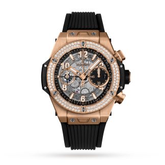 designer contraffatto Hublot Big Bang Unico King Oro Diamanti 42mm Gomma 441.OX.1181.RX.1104