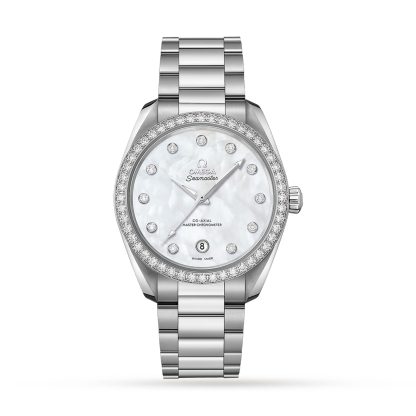 designer contraffatto Omega Seamaster Aqua Terra Diamond 38mm Orologio da donna in acciaio O22015382055001