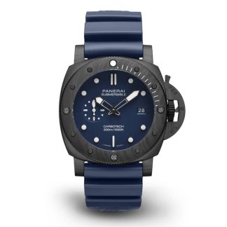 designer contraffatto Panerai Submersible QuarantaQuattro Carbotech Blu Abisso Gomma PAM01232