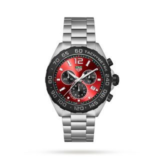 designer contraffatto TAG Heuer Formula 1 Cronografo al quarzo 200M 43mm Orologio Uomo Rosso Acciaio Inox CAZ101AN.BA0842