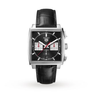 designer contraffatto TAG Heuer Monaco Calibre Heuer 02 39 mm Orologio da uomo in alligatore CBL2113.FC6177