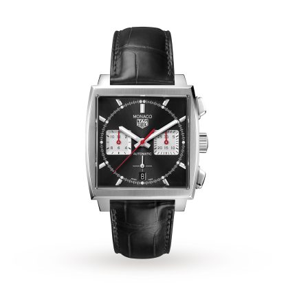 designer contraffatto TAG Heuer Monaco Calibre Heuer 02 39 mm Orologio da uomo in alligatore CBL2113.FC6177