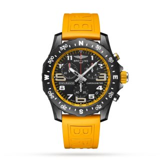 designer di alta qualità Breitling Endurance Pro 44 Orologio con cinturino in gomma giallo X82310A41B1S1