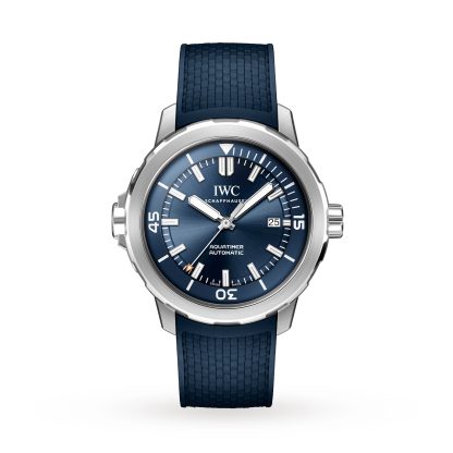 designer di alta qualità IWC Aquatimer Automatic 42mm Orologio da uomo in gomma blu IW328801