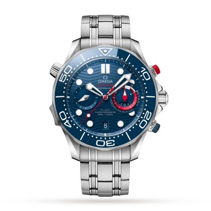 designer di alta qualità Omega Seamaster Diver Co-Axial Master Chronometer Chronograph 44mm Uomo Orologio in acciaio O21030445103002