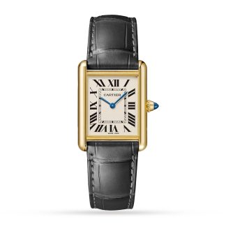 designer di alta qualità Orologio Cartier Tank Louis Cartier Modello grande Movimento al quarzo Oro giallo Alligatore WGTA0067