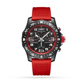 designer di moda Breitling Endurance Pro 44 Rosso Orologio di gomma X82310D91B1S1