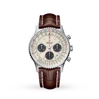 designer di moda Breitling Navitimer 1 B01 Cronografo Uomo Orologio in Alligatore AB0121211G1P1